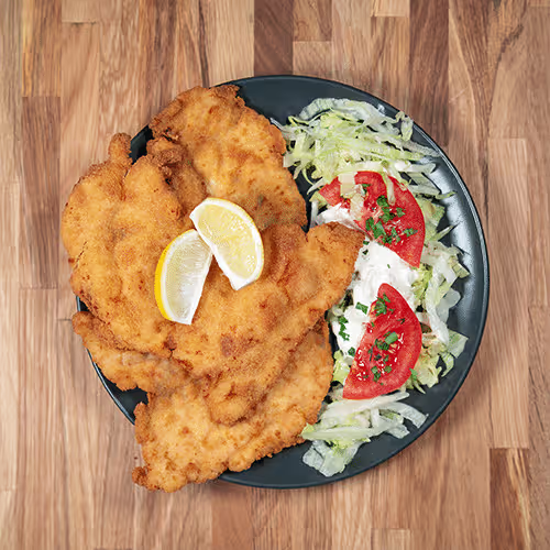 Riesenschnitzel vom Huhn