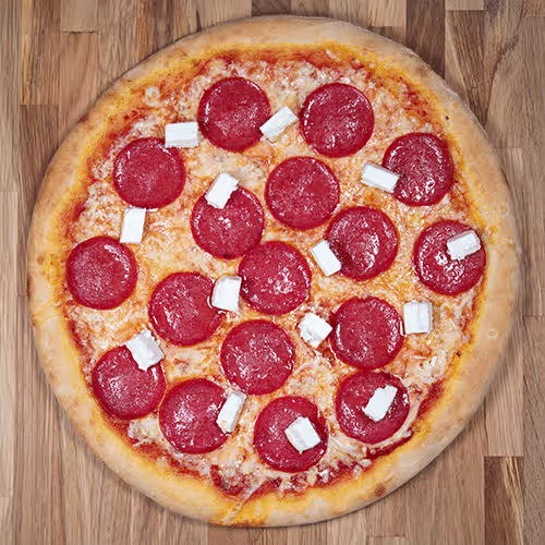 Familien-Pizza Salami Bianco