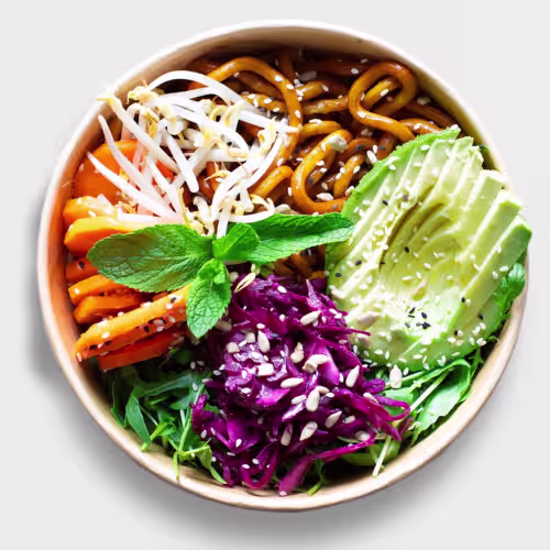 Avocado Noodle Bowl (vegan)