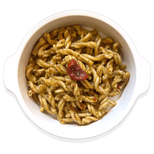 Strozzapreti al pesto Siciliano