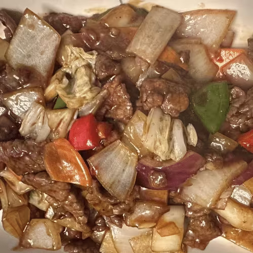 Rindfleisch nach Szechuan Art (scharf)