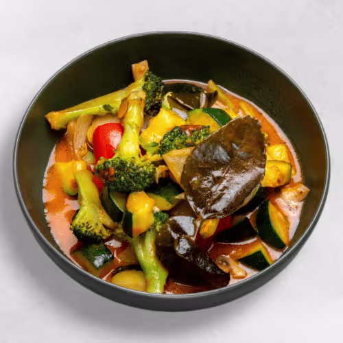 Reis mit Thai Curry Veggie