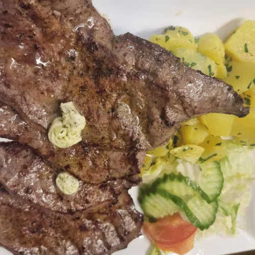 Gegrillte Milchkalbsleber