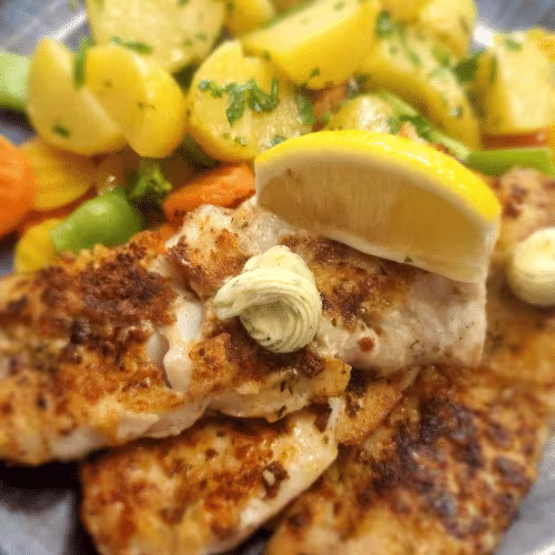 Gegrilltes Kabeljaufilet