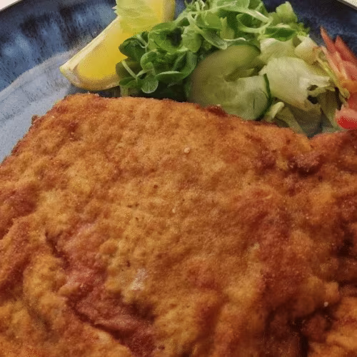 Gebackenes Hühnerschnitzel