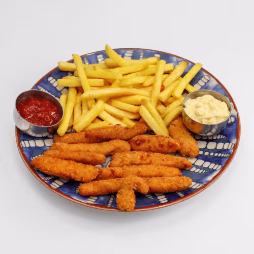 Chicken frites mit Pommes frites