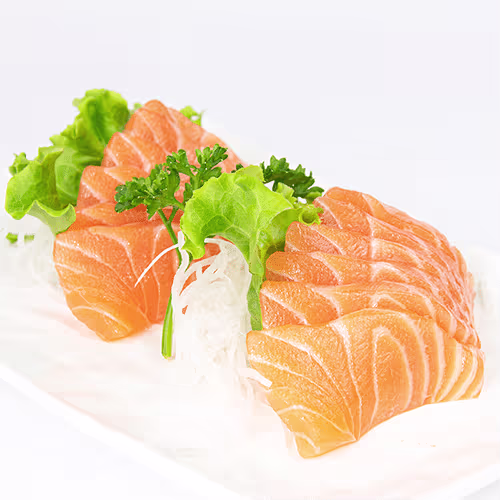 Sake Sashimi (klein, 12 Stück)
