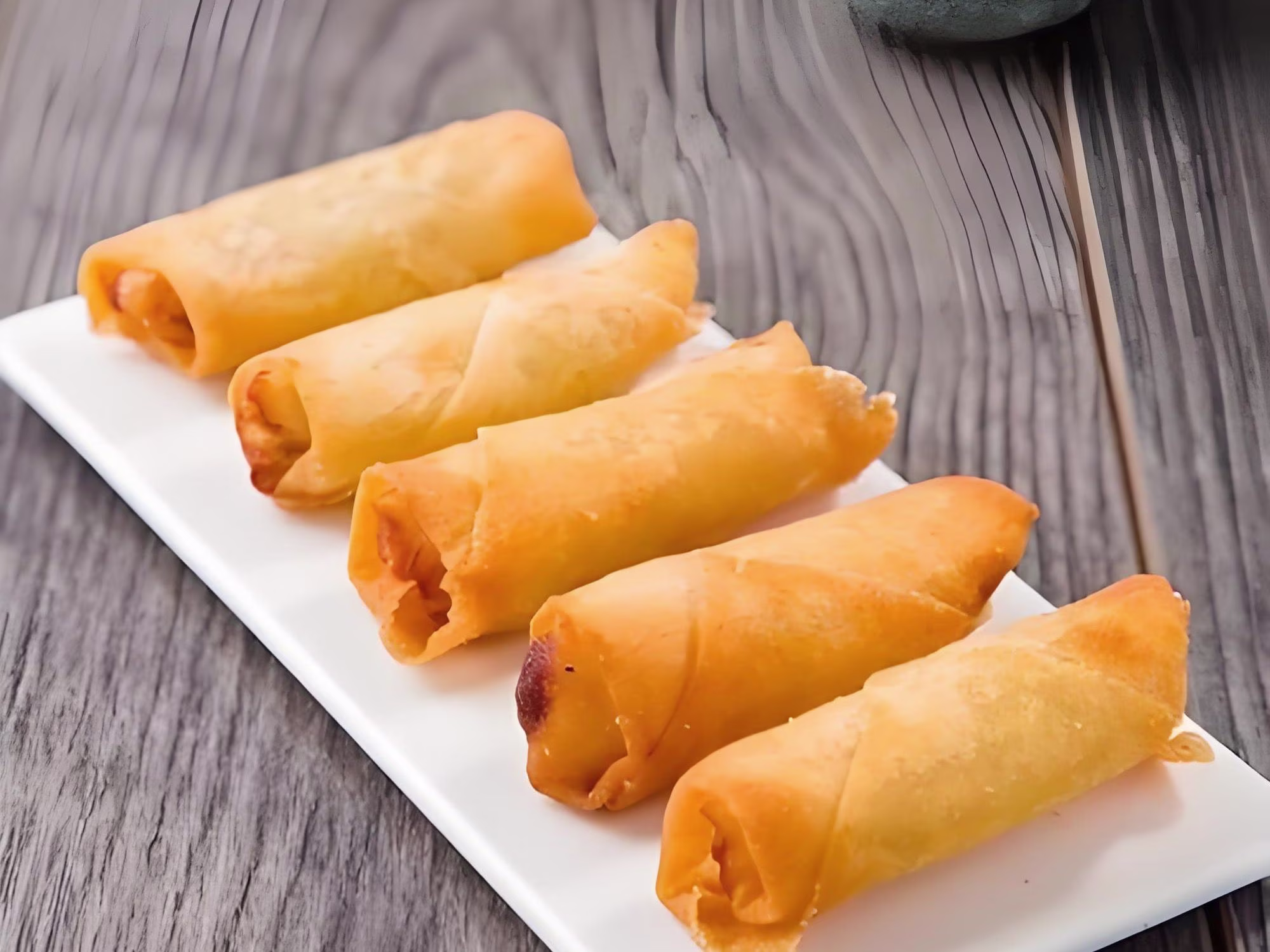 Gebackene Mini-Frühlingsrollen (vegetarisch, 6 Stück)