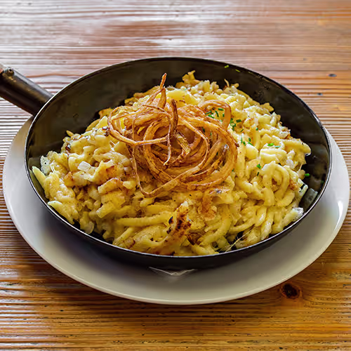 Überbackene Käsespätzle