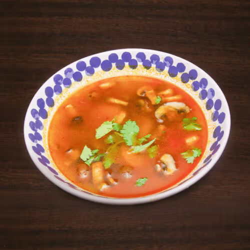 Tom Yam (scharf) mit Reis
