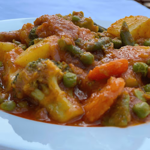 Mixed Sabzi Curry (vegan)