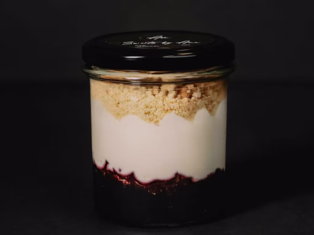 Cheesecake mit Heidelbeeren