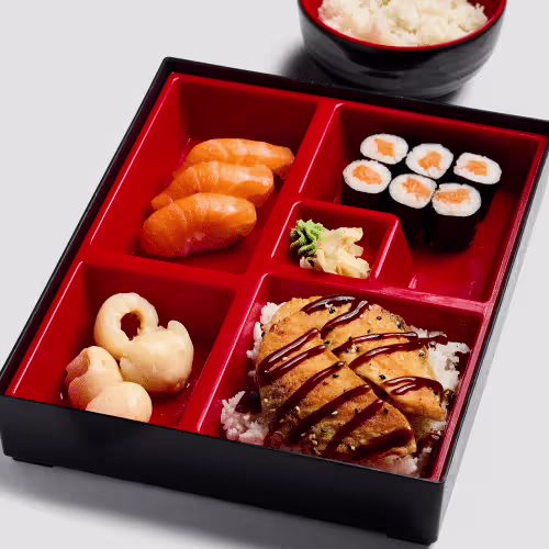 Lachs Teriyaki Bento
