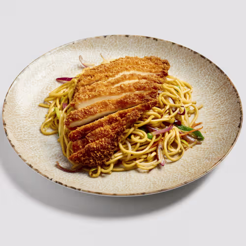 Crispy Huhn Nudeln