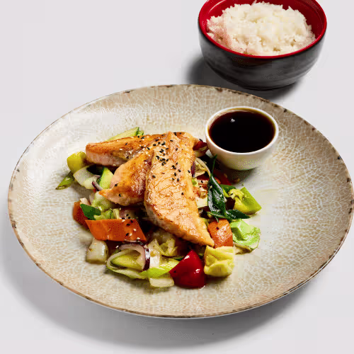 Lachs Teriyaki