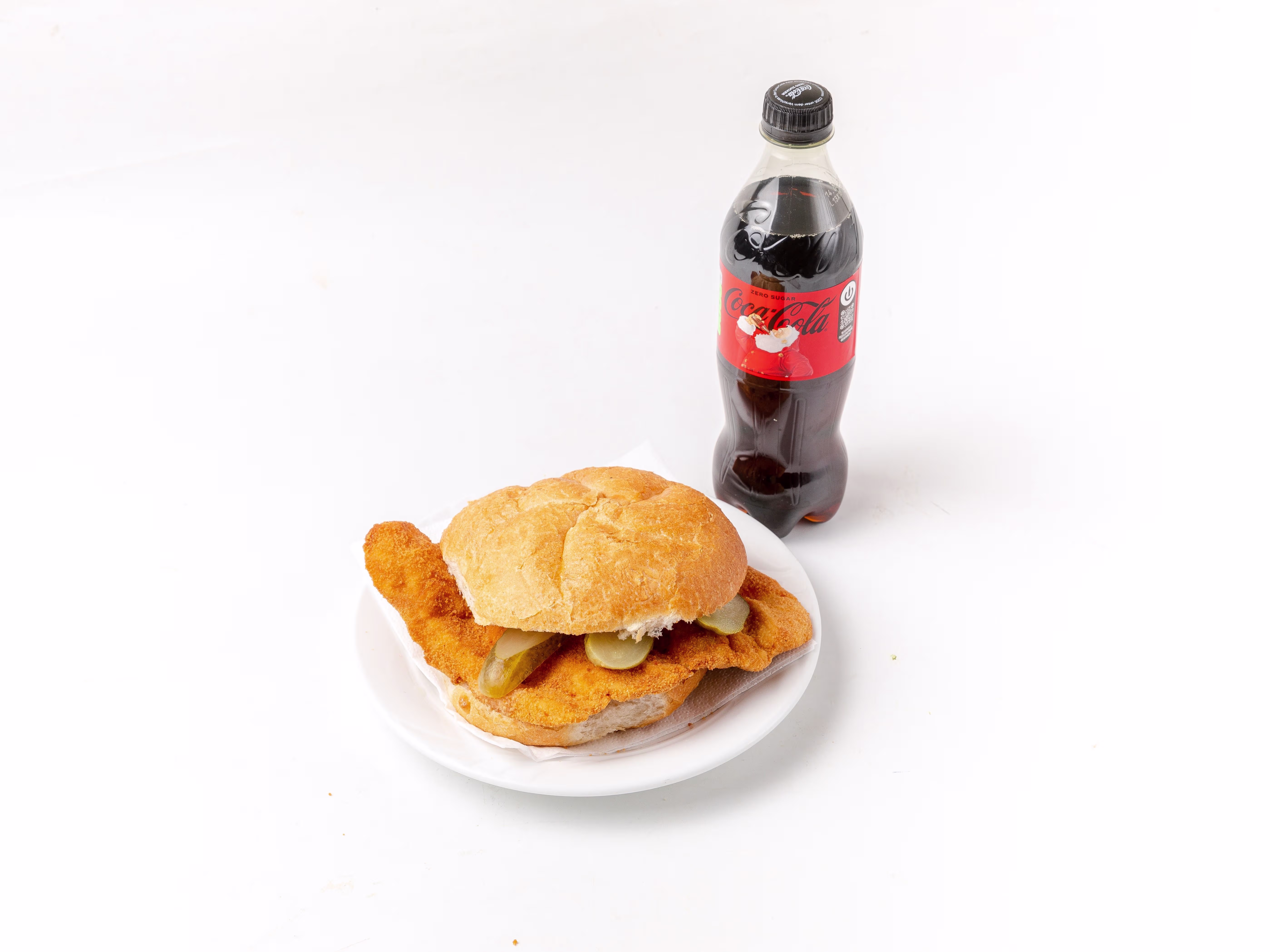 Schnitzel Semmel mit Coca Cola 0,5l
