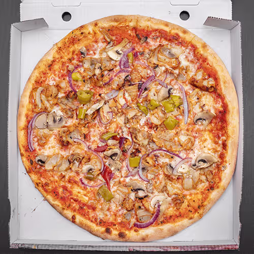 Hauspizza (scharf)