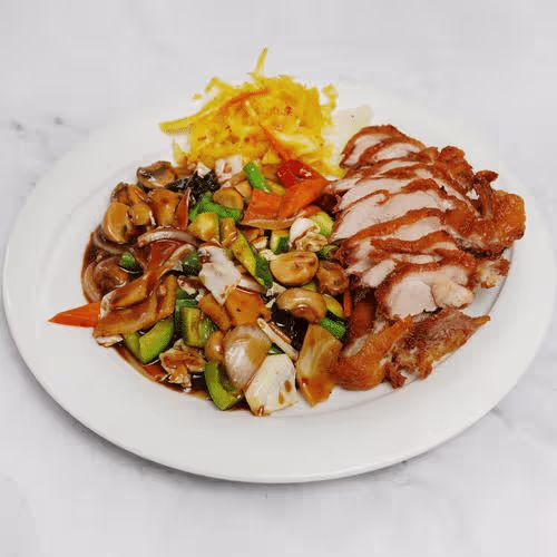 Knusprige Ente nach Sichuan Art (scharf)