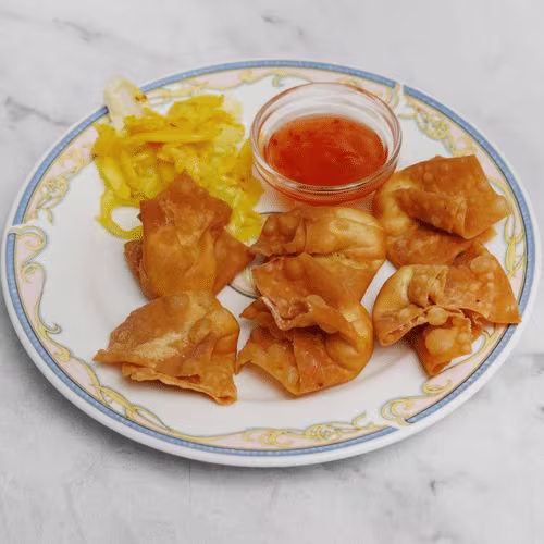 Gebackene Wantan (6 Stück)