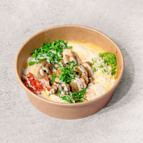 Hummus Bowl Wild Mushrooms(vegan)
