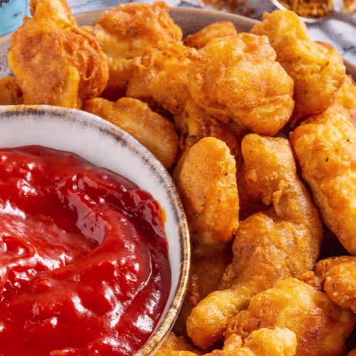 Chicken Nuggets mit Pommes