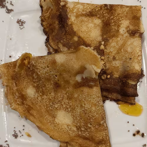 Crespelle (Palatschinken) alla Marmellata di Albicocche