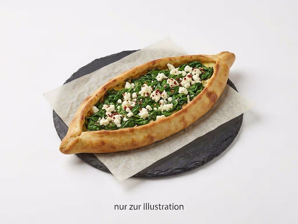 Pide mit Spinat