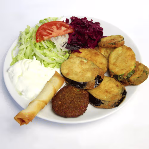 Vegetarisches Teller Menü