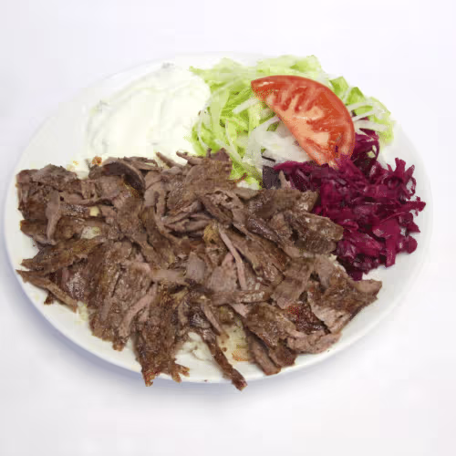 Döner Kebap Teller mit Kalbs-Kebapfleisch