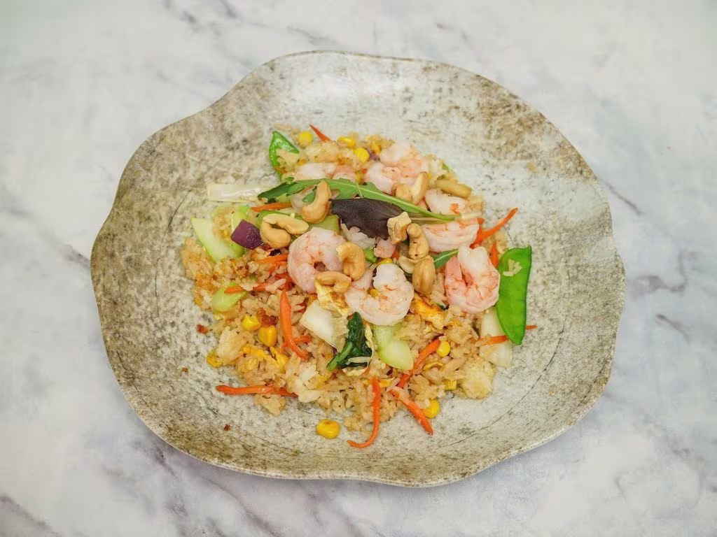 Curry, Shrimp und Cashew