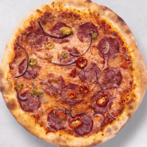 Pizza Diavola (scharf)