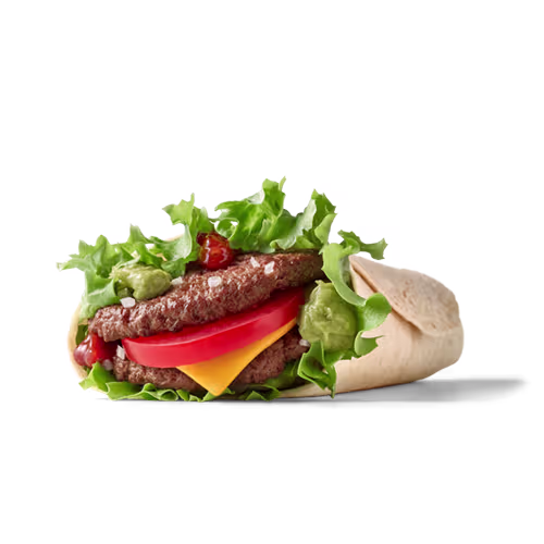 Guacamole Salsa Beef Wrap