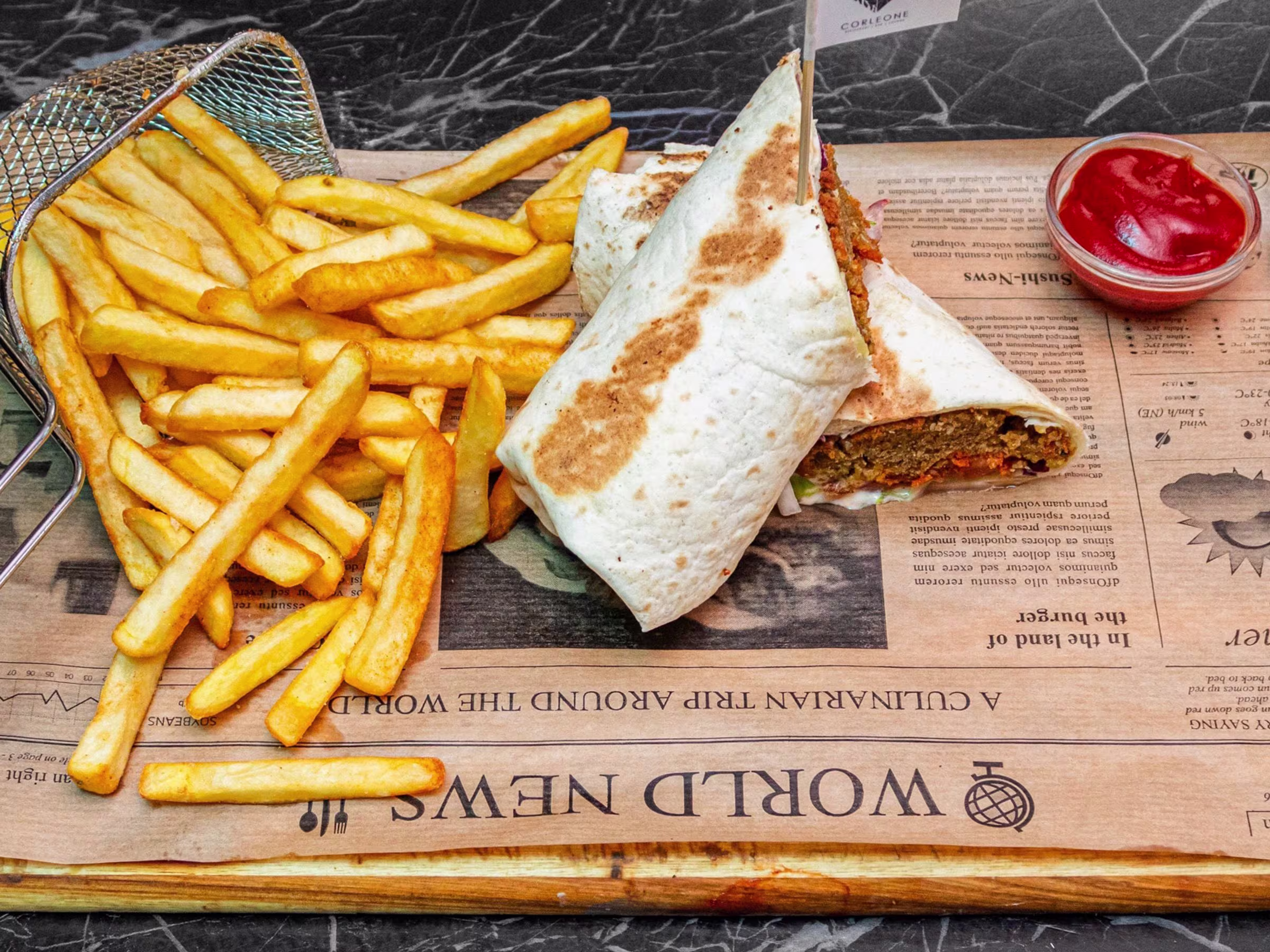 Kombo-Menü - Crispy Chicken Wrap