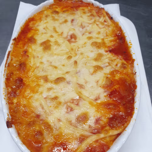 Lasagne mitt gemischter salat
