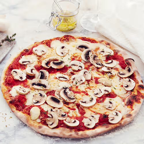 Pizza Funghi (vegan)