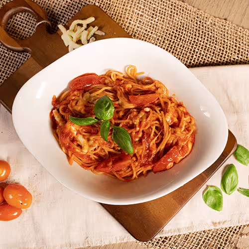 Pasta Pomodoro e Mozzarella (vegetarisch)