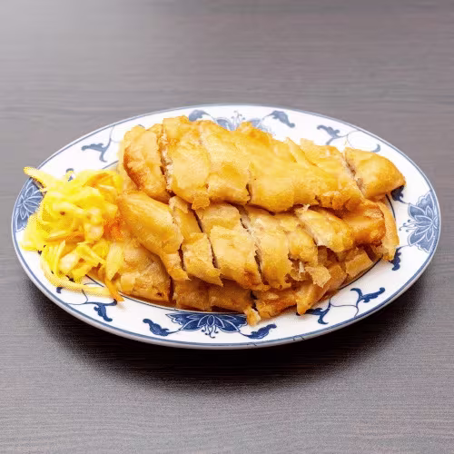 Knuspriges Huhn mit Knoblauchsauce (scharf)