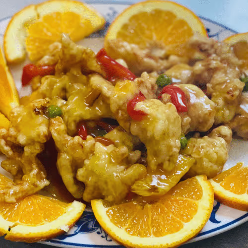 Orange Hühnchen