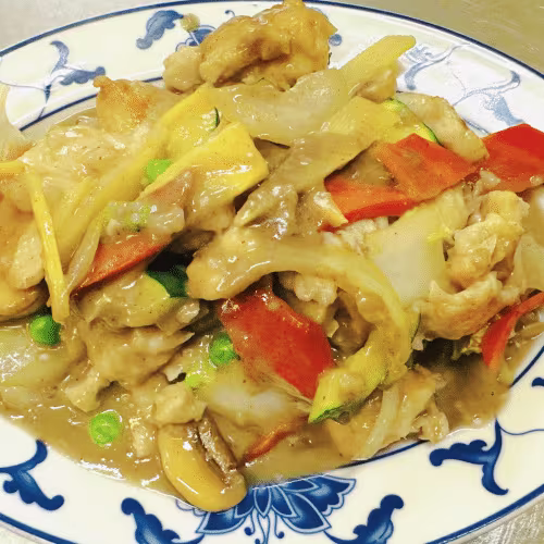 Hühnchen mit frischem Gemüse
