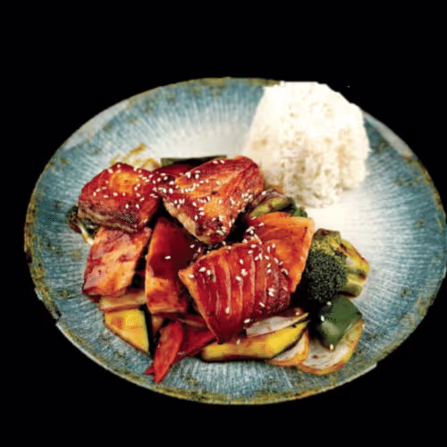 Lachs Teriyaki