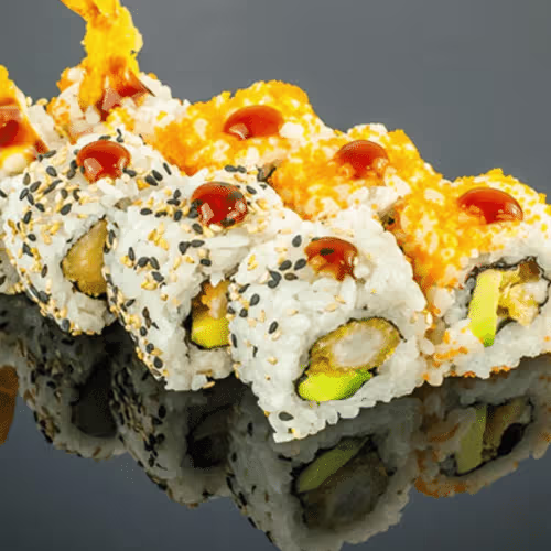 Tempura Avocado Maki (6 Stück)