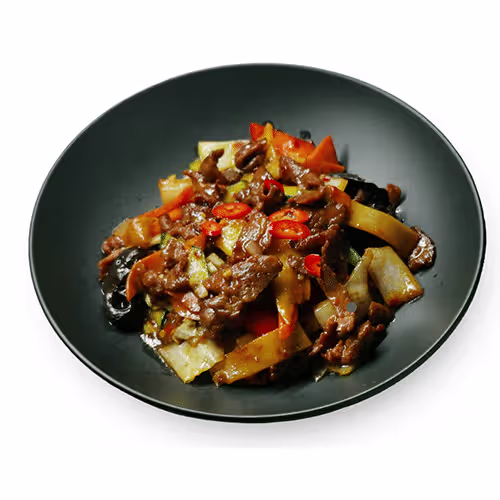 Rindfleisch mit Gemüse nach Szechuan Art