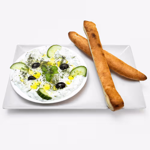 Tzatziki mit Pizzastangerl