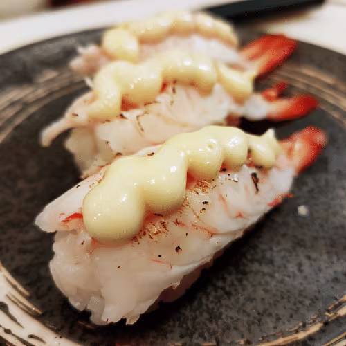 Special Nigiri Aburi Ebi (3 Stück)