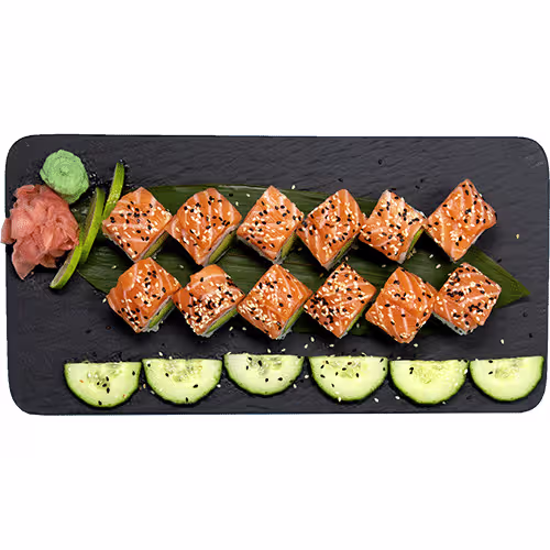 Lachs-Sesam Maki (12 Stück)