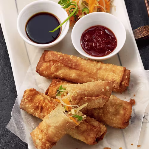 Mini Frühlingsrollen (5 Stück, vegetarisch)
