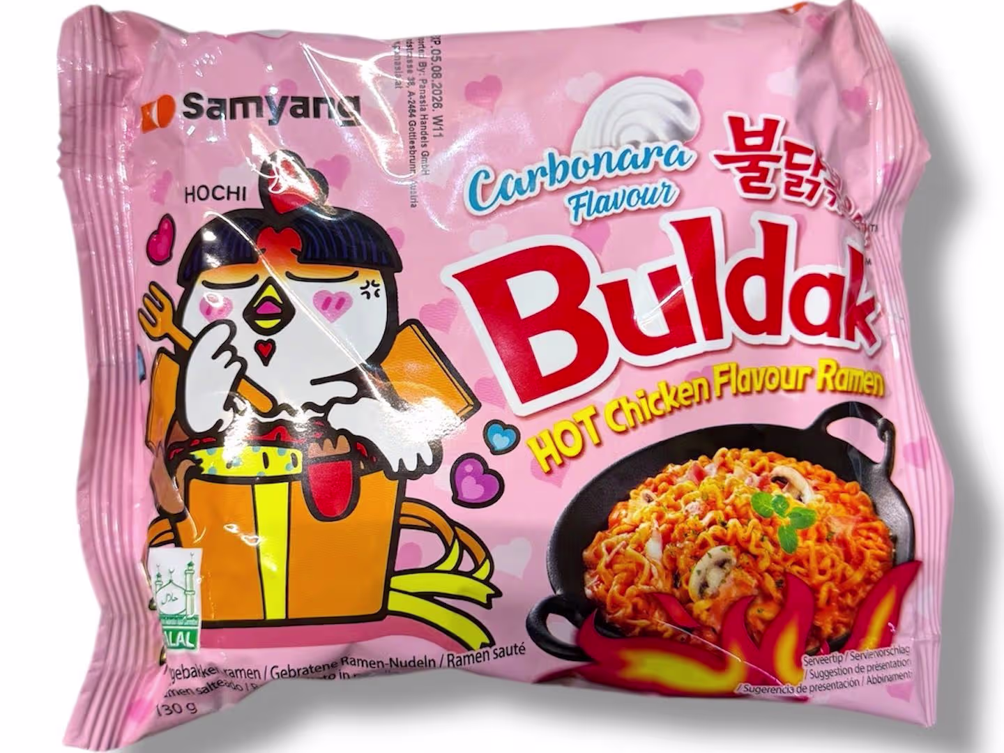 Buldak Ramen mit Carbonara Geschmack