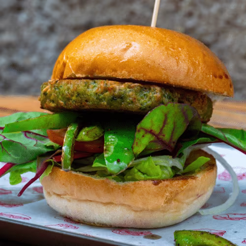 Green Oats Veggie Delight Burger