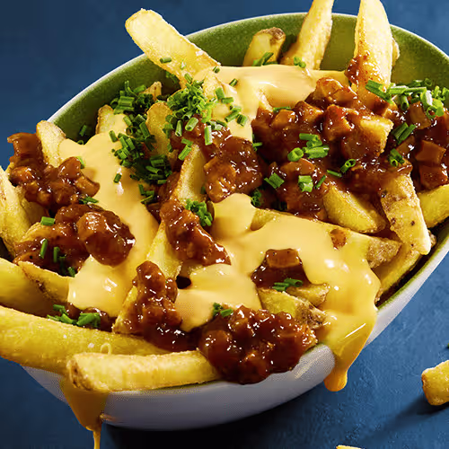 Smokey Cheddar Fritten (vegetarisch)