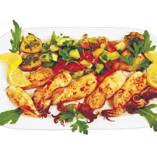 Gegrillte Calamari